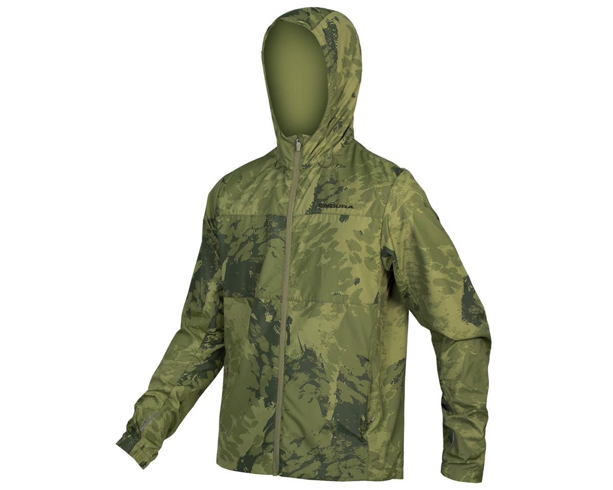 Endura Hummvee Windproof Shell Jacket (Olive Green) (S) (Lightweight) (Hooded) - E9171GO/3